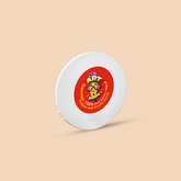 4-inches Round White Canvas Board